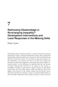 236  Philip Taylor 7 Redressing Disadvantage or