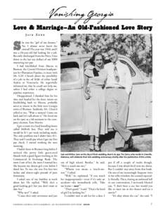 Love & Marriage–An Old-Fashioned Love Story JACK ZORN S  he was the “girl of my dreams.”