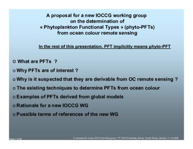 Aquatic ecology / Biology / Economy of Ukraine / Phytoplankton / PFTS Ukraine Stock Exchange / Plankton / Diatom / Ocean color / Busan / Biological oceanography / Water / Planktology