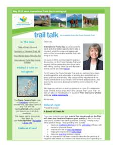 Parks in Windsor /  Ontario / Rail trail / Trans Canada Trail / Transport / Land transport / Trail