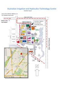 Australian Irrigation and Hydraulics Technology Centre Parafield Airport Access from Salisbury Highway, via Port Adelaide expressway Elder Smith Road