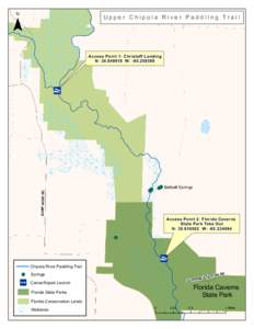 ¯  Upper Chipola River Paddling Trail Access Point 1: Christoff Landing N: [removed]W: -[removed]