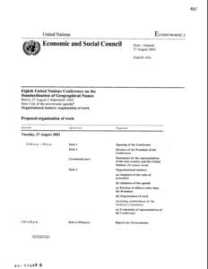 United Nations  E/CONF.94/MISC.2 Economic and Social Council