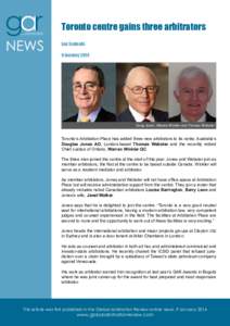 International economics / Yves Fortier / United Nations / International arbitration / Arbitral tribunal / Year of birth missing / International Centre for Settlement of Investment Disputes / American Arbitration Association / Emmanuel Gaillard / Law / Arbitration / Legal terms