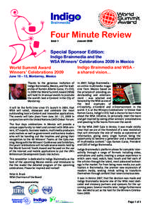 Four Minute Review ISSUE 1 JANUARY[removed]Special Sponsor Edition: