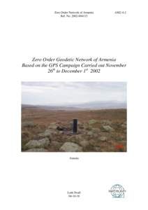 Zero Order Network of Armenia Ref. No[removed]AM2-4-2  Zero Order Geodetic Network of Armenia