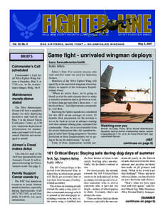 May 5, 2007  Vol. 33, No. 5 BRIEFS Commander’s Call