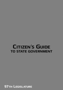 C itizen’s Guide  to state government 97th Legislature