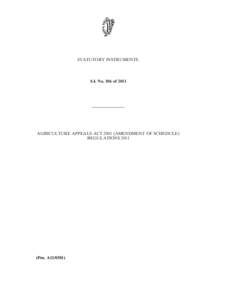 STATUTORY INSTRUMENTS.  S.I. No. 106 of 2011 ————————