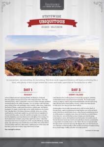 Statewide 21 DAYS – SELF DRIVE Wineglass Bay  Go everywhere, see everything, do everything. This three week suggested itinerary will leave you feeling like a