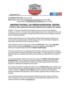 Super Bowl / Arizona / César Chávez / National Football League Experience / National Football League / American football in the United States / American Football League