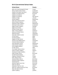 North Carolina / North Carolina General Assembly of 2005–2006 / North Carolina General Assembly of 2007–2008 / First Assembly Christian School / Cornerstone Christian Academy / Raleigh /  North Carolina