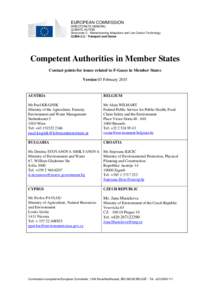 EUROPEAN COMMISSION DIRECTORATE-GENERAL CLIMATE ACTION Directorate C - Mainstreaming Adaptation and Low Carbon Technology CLIMA.C.2 - Transport and Ozone