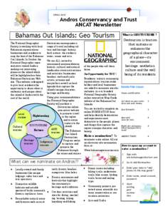 SPRING[removed]Andros Conservancy and Trust ANCAT Newsletter  Bahamas Out Islands: Geo Tourism