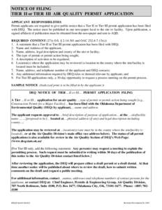 Eagle mine project / Oklahoma Department of Environmental Quality / Patent application / Michigan Department of Environmental Quality