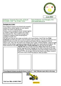 June 2007 Headteacher: Christopher Hines, B.Ed., Ad.Dip.Ed. Tel: ([removed]Fax: ([removed]Deputy Headteacher: Sara Willoughby, B.Ed www.warsash.hants.sch.uk