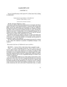 Assembly Bill No. 442 CHAPTER 735 An act to amend Sectionsandof the Labor Code, relating to employment. [Approved by Governor October 11, 2013. Filed with Secretary of State October 11, 2013.]