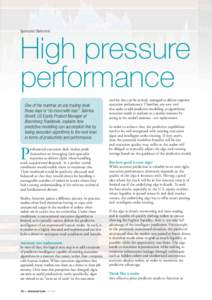 Sponsored Statement  High pressure performance One of the mantras on any trading desk these days is “do more with less”. Sabrina