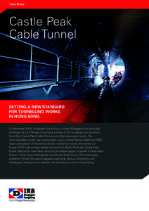 Case Study  Castle Peak Cable Tunnel  SETTING A NEW STANDARD