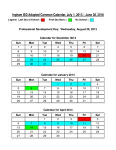 Matt Finish Chronology / International Fixed Calendar