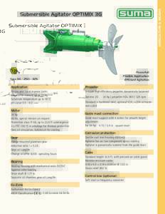 AGRICULTURE & BIOGAS  Submersible Agitator OPTIMIX 3G Powerfull Flexible Application