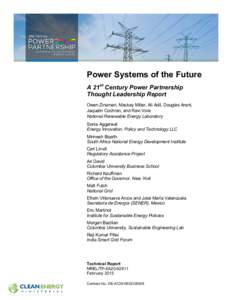 Power Systems of the Future: A 21st Century Power Partnership Thought Leadership Report