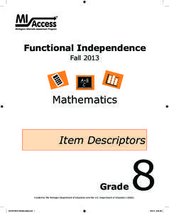 TM  Functional Independence Fall[removed]Mathematics