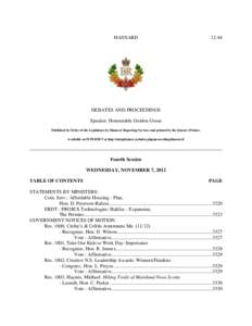 Legislative Proceedings - House Hours - Legislative Chamber (841)