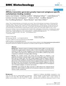 BMC Biotechnology  BioMed Central Research article