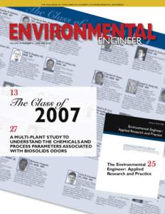 THE MAGAZINE OF THE AMERICAN ACADEMY OF ENVIRONMENTAL ENGINEERS ®  ENVIRONMENTAL ENGINEER VOLUME 44 NUMBER 1 — WINTER 2008