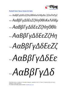   www.linotype.com Rotis® Semi Sans Greek 56 Italic 24 pt