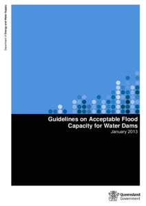 Department of Energy and Water Supply  Guidelines on Acceptable Flood Capacity for Water Dams January 2013