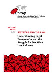 BRIEFING PAPER #07  Sex Work And The Law: