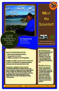 Meet the Scientist! An ecologist studies the relationships between