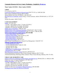 Inchelium School District / Ferry County /  Washington / Stevens County /  Washington / Spokane /  Washington / Inchelium /  Washington / Chewelah /  Washington / DSHS / Republic /  Washington / Colville Indian Reservation / Washington / Geography of the United States / Western United States