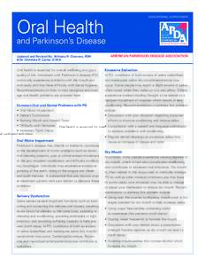 Oral Health  EDUCATIONAL SUPPLEMENT and Parkinson’s Disease Updated and Revised By: Brittany R. Cicerone, RDH
