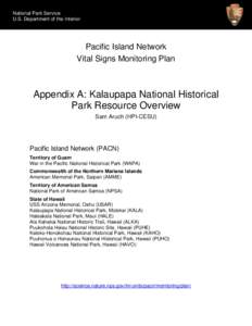 National Park Service U.S. Department of the Interior Pacific Island Network Vital Signs Monitoring Plan