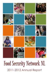 5  Food Security Network NL[removed]Annual Report  Our Mission is to actively promote comprehensive, communitybased solutions to increase access to adequate, healthy food for all.