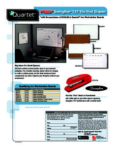Technology / Media technology / Whiteboard / Office Space / ACCO Brands / 747 / Bulletin board / Stapler / Workstation / Office equipment / Swingline / Business
