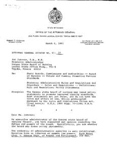 [removed] | [removed] | Kansas Attorney General Opinion | Robert T. Stephan / Mark W. Stafford