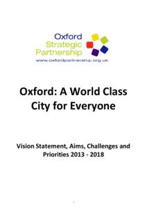 Oxford: The Vision for the City