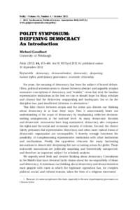 Polity  . Volume 44, Number 4 . October 2012 r 2012 Northeastern Political Science Associationwww.palgrave-journals.com/polity/