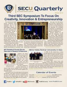 Quarterly Winter 2015 Third SEC Symposium To Focus On Creativity, Innovation & Entrepreneurship