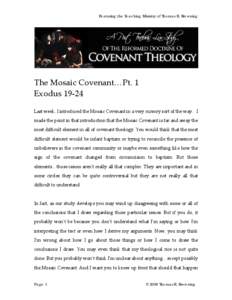 Microsoft Word - Lesson 13_The Mosaic Covenant_Pt. 1...Exodus 19-24