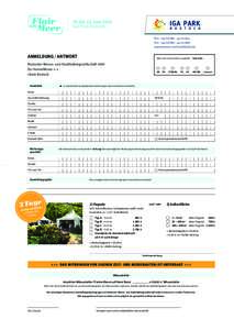 10. bis 12. Juni 2016 IGA Park Rostock fon: + 614 fax: + 666 www.messe-und-stadthalle.de