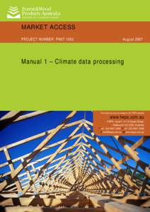 MARKET ACCESS PROJECT NUMBER: PN07.1052 August[removed]Manual 1 – Climate data processing