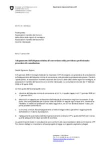 Dipartimento federale dell’interno DFI  SG-DFI, CH[removed]Berna Partiti politici Associazioni mantello dei Comuni,