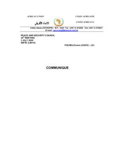 Microsoft Word - PSC Communique 34e  on Darfur Sirte 03july05.doc