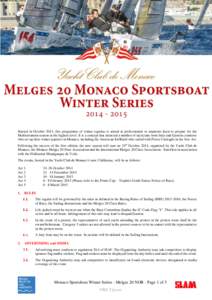 Started in October 2013, this programme of winter regattas is aimed at professionals or amateurs keen to prepare for the Mediterranean season at the highest level. It is a concept that attracted a number of tacticians fr