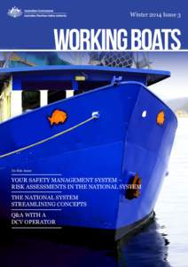 Australian Maritime Safety Authority / Rescue / Safety Management Systems / Marine safety / Risk assessment / Fishing vessel / Search and rescue / Safety / Risk / Transport